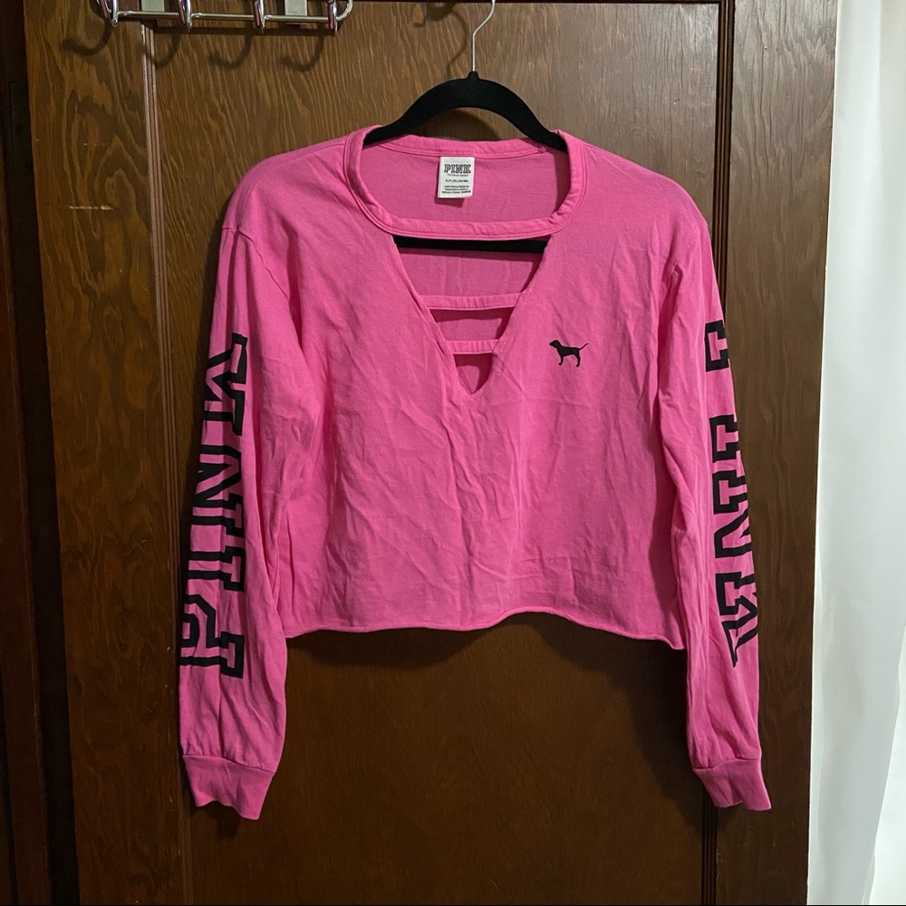 PINK cropped shirt